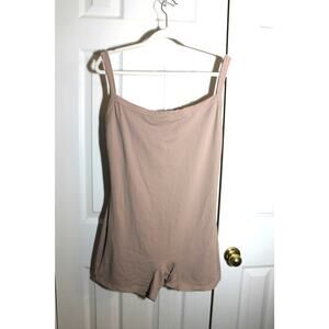 Garage Level 1 Tan Short Jumpsuit Shaper sz XL NEW